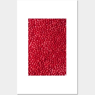 Red Cinnamon Heart Candy Print Posters and Art